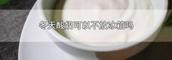 冬天酸奶可以不放冰箱吗