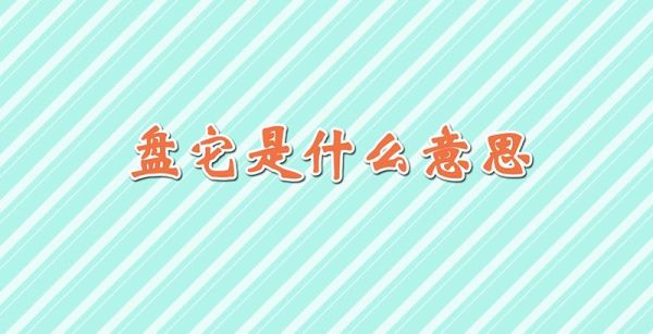 盘它是什么意思