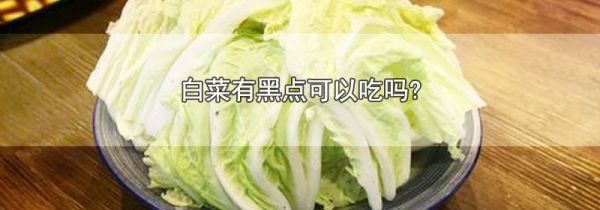 白菜有黑点可以吃吗?