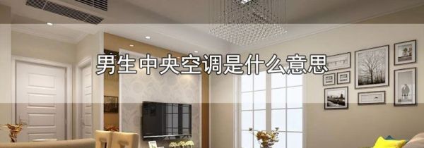 男生中央空调是什么意思