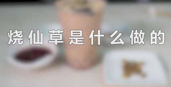烧仙草是什么做的