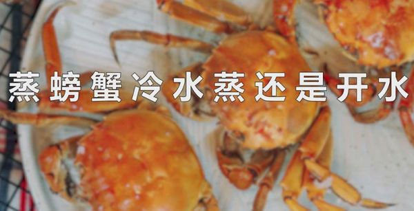 蒸螃蟹冷水蒸还是开水