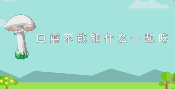 口蘑不能和什么一起吃