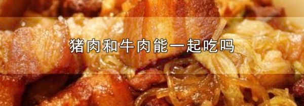 猪肉和牛肉能一起吃吗