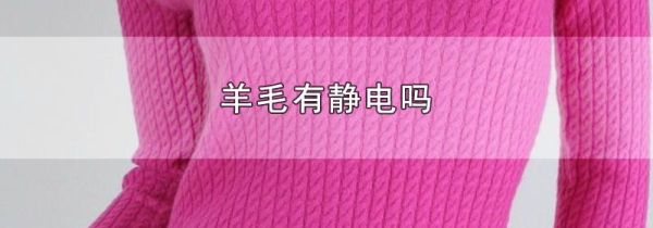 羊毛有静电吗