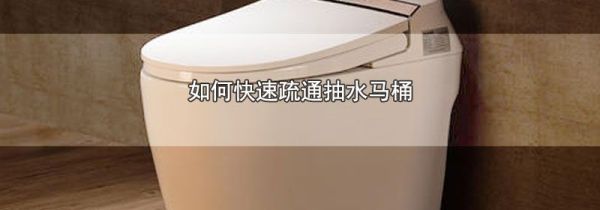 如何快速疏通抽水马桶
