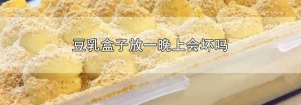 豆乳盒子放一晚上会坏吗