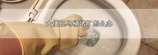 大便把马桶堵了怎么办