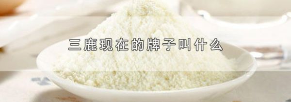 三鹿现在的牌子叫什么