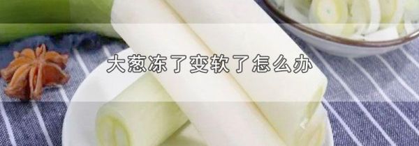 大葱冻了变软了怎么办