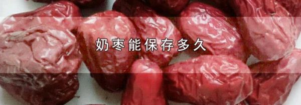 奶枣能保存多久