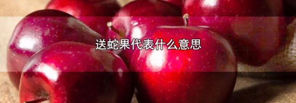 送蛇果代表什么意思