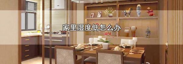 家里湿度低怎么办
