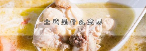 土鸡是什么意思