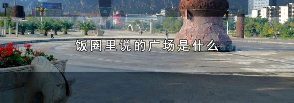 饭圈里说的广场是什么