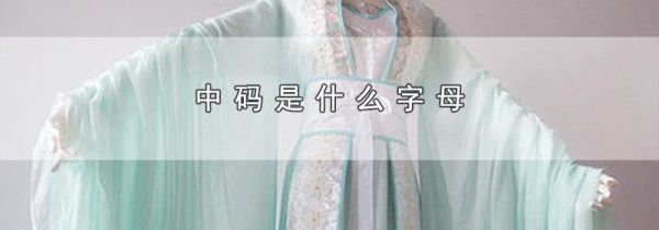中码是什么字母