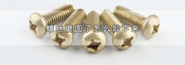 螺丝磨圆了怎么卸下来