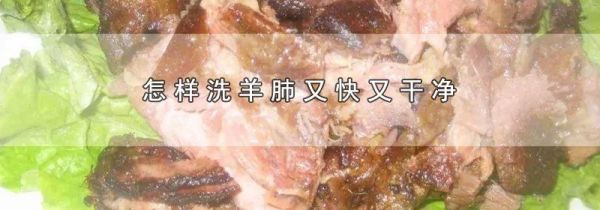 怎样洗羊肺又快又干净