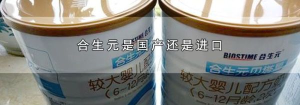 合生元是国产还是进口