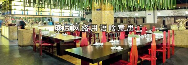 麻豆网络用语啥意思