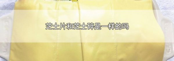 芝士片和芝士碎是一样的吗