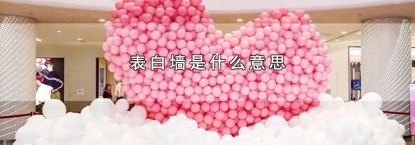 表白墙是什么意思