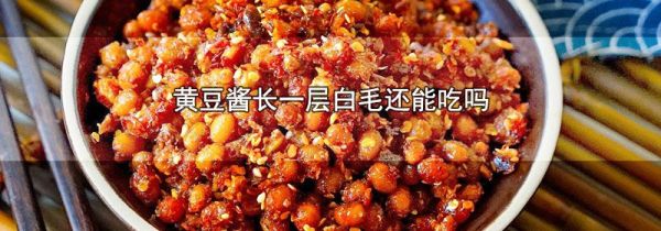 黄豆酱长一层白毛还能吃吗