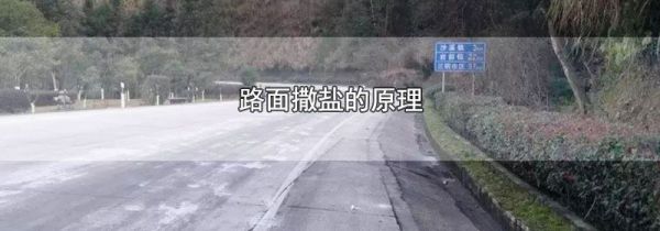路面撒盐的原理