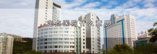 定点医院什么意思