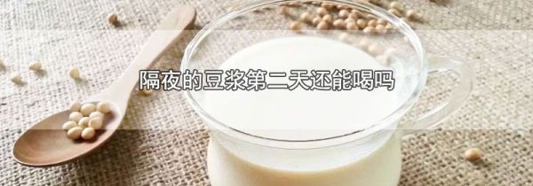 隔夜的豆浆第二天还能喝吗