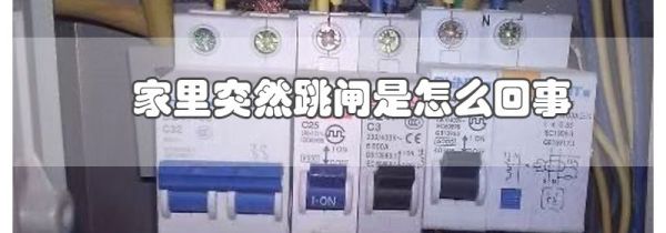 家里突然跳闸是怎么回事