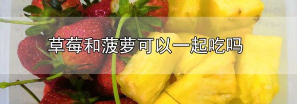 草莓和菠萝可以一起吃吗