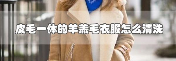 皮毛一体的羊羔毛衣服怎么清洗