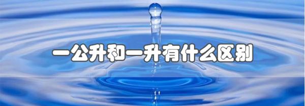 一公升和一升有什么区别