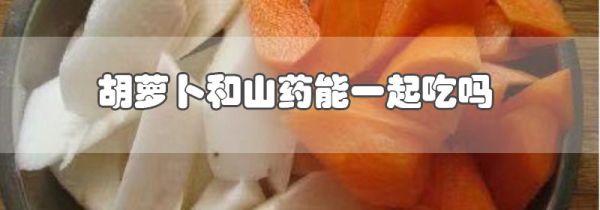 胡萝卜和山药能一起吃吗