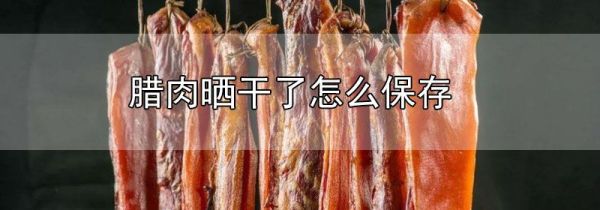 腊肉晒干了怎么保存