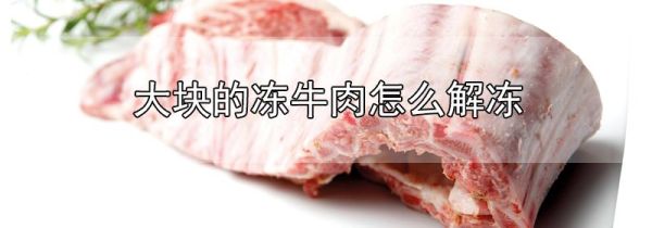 大块的冻牛肉怎么解冻
