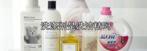 洗涤剂是洗洁精吗