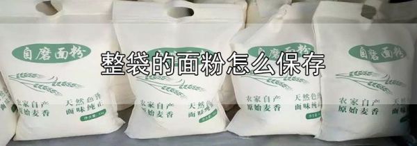 整袋的面粉怎么保存