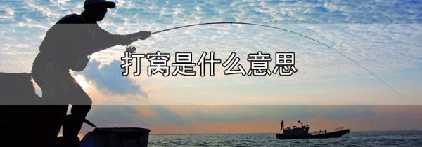 打窝是什么意思