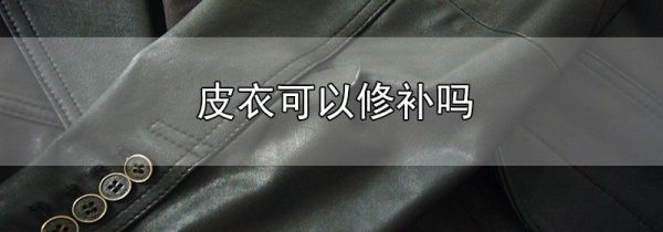 皮衣可以修补吗