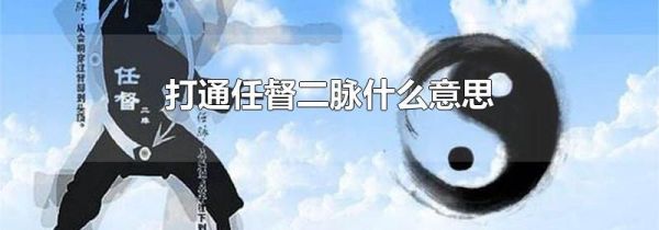 打通任督二脉什么意思