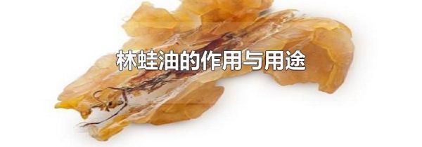 林蛙油的作用与用途