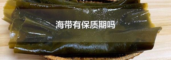 海带有保质期吗