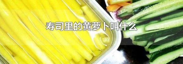 寿司里的黄萝卜叫什么