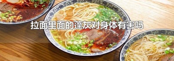 拉面里面的蓬灰对身体有害吗