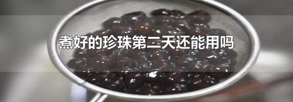 煮好的珍珠第二天还能用吗