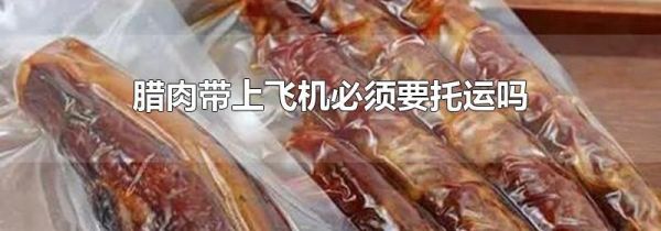 腊肉带上飞机必须要托运吗