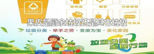 果皮是厨余垃圾还是其它垃圾