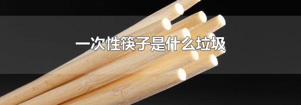 一次性筷子是什么垃圾